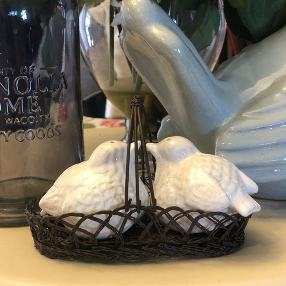 Last 1‼️Beautiful Farmhouse Bird Salt & Pepper Shakers - Picture 2 of 5